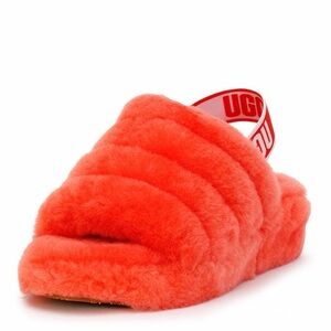 UGG’S FLUFF YEAH CORAL SLIPPERS